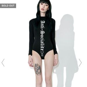 Disturbia X Dolls Kill ANTI-SOCIALITE BODYSUIT